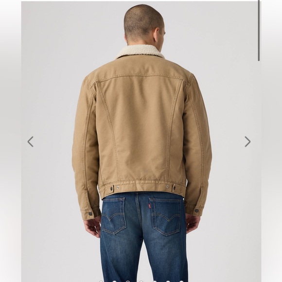 Levi's Men's Brown Sherpa-Lined Trucker Jacket - Picture 2 of 9